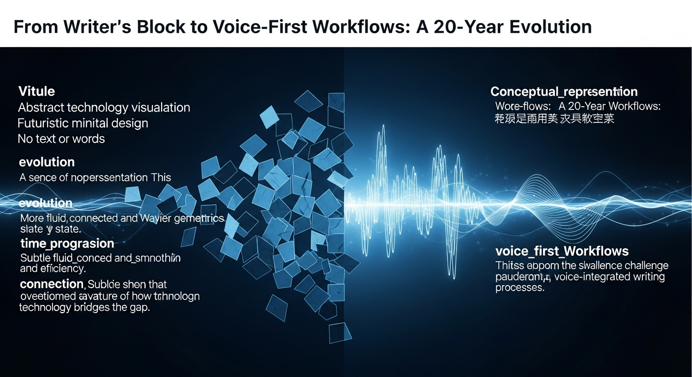 From Writer's Block to Voice-First Workflows: A 20-Year Evolution